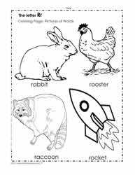 The Letter R Coloring Pictures